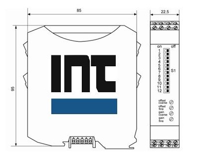 DMS-Verstärker für DIN-Hutschiene IFFDM2