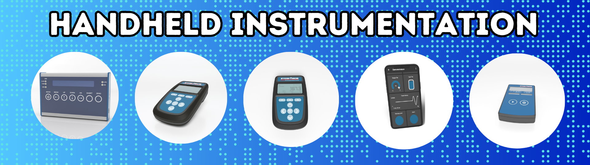 Handheld-Anzeigegeräte von Interface